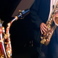 Jochen Engel - Saxophon, Markus Privat - Trompete und Markus Lihocky - Saxophon, die Liveband Celebration Hornsection
