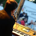 Markus Hller - keyboards, Soulband Celebration am 26.06.2013 in Eschborn